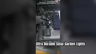 Aluminium zonne-tuinlamp Waterdicht IP66 en IK09 gebruikt in gemeenschappen.