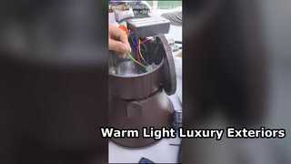 60W donkerbruine schijnwerper: 3000K warm wit met ADC12 gegoten behuizing.