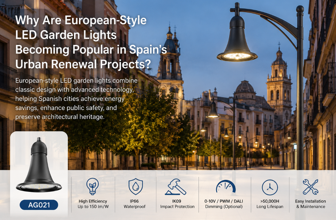 Laatste bedrijfsblogs Waarom worden Europese LED-tuinverlichtingen populair bij Spaanse stadsvernieuwingsprojecten?