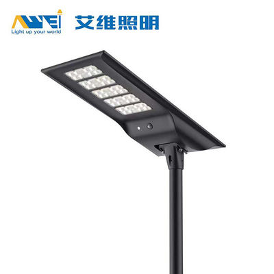 60W geïntegreerd zonne-LED straatlicht met 18V 100W monokristallijn siliciumpaneel voor openbare ruimtes