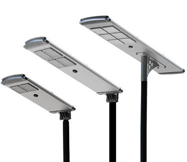 30W-120W Die-casting Aluminium Solar Dusk To Dawn Street Light 170LM/W High Efficiency IP65 Voor wegen en straten