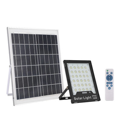 4-6 uur oplaadtijd afstandsbediening 100w-400w zonne-LED-overstromingslampen gebruikt in het openbaar en de tuin